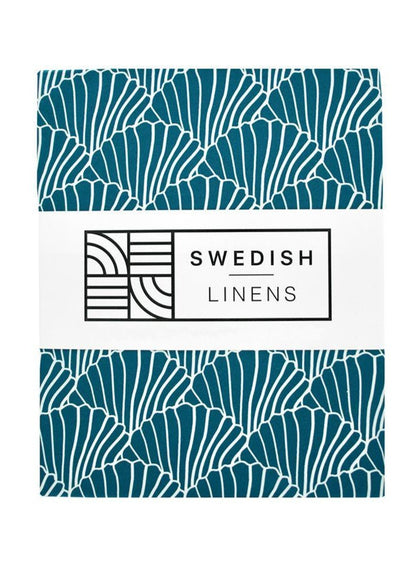 Seashells Moroccan Blue Fitted sheet 70x140cm