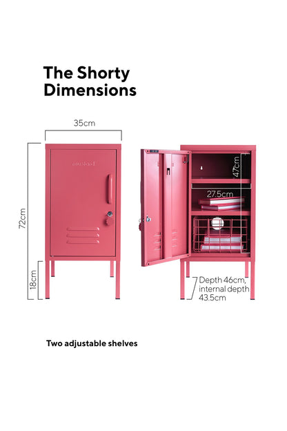 The Shorty Mustard Made Locker in Berry to The Left