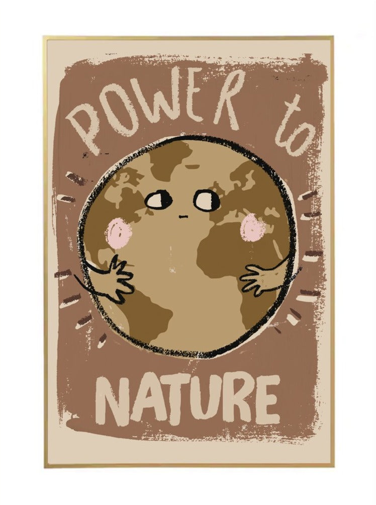 Power to Nature World 50x70cm Wall Poster