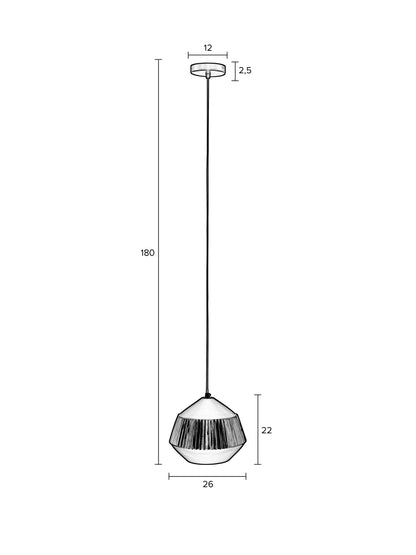 Aysa Wide Pendant Light - 2 Colour Options