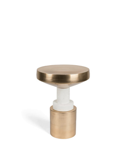 Chunky Footed Side Table Gold