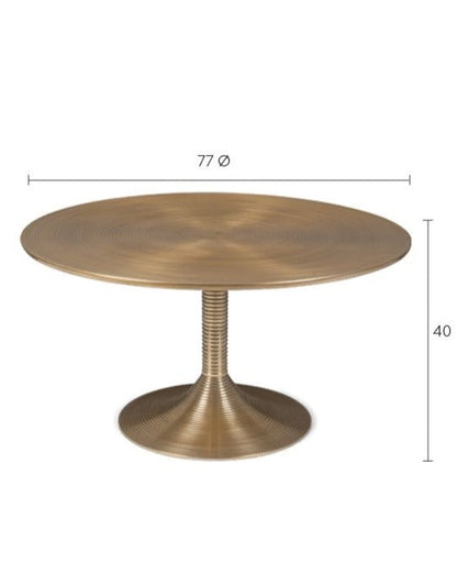 Hypnotising Round Coffee Table Black