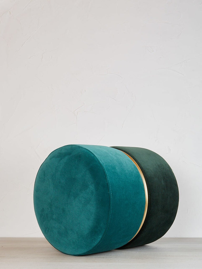 green emerald velvet dress BONTEC Velvet Dressing Table Stool, Round Vanity Stool with Storange,