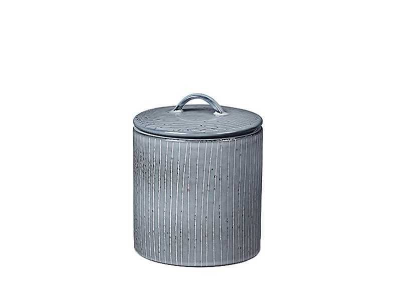 Nordic Sea Small Stoneware Jar With Lid