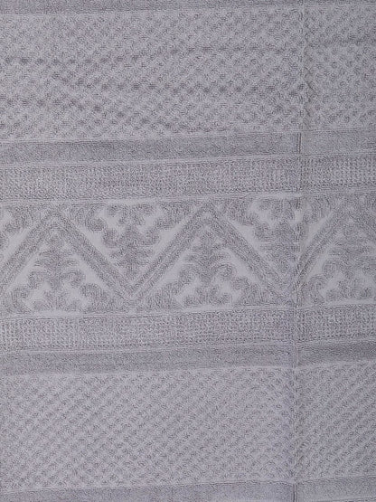 Embossed Jacquard Towel in Orage Grey - 4 Sizes Available