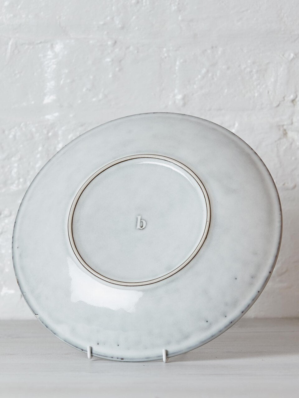 Nordic Sand Large Stoneware Pasta Plate