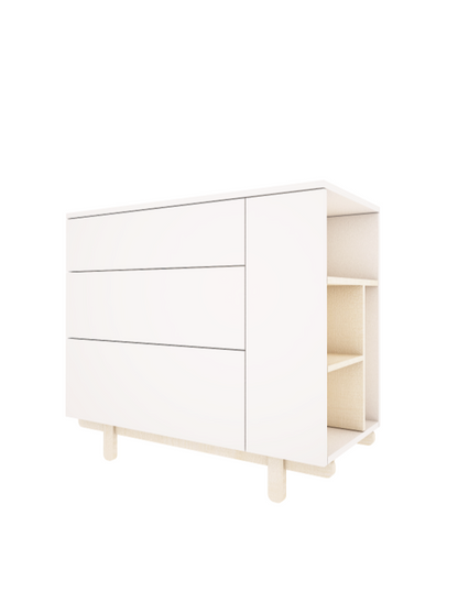 Handmade Classic Scandi Chest of Drawers - White