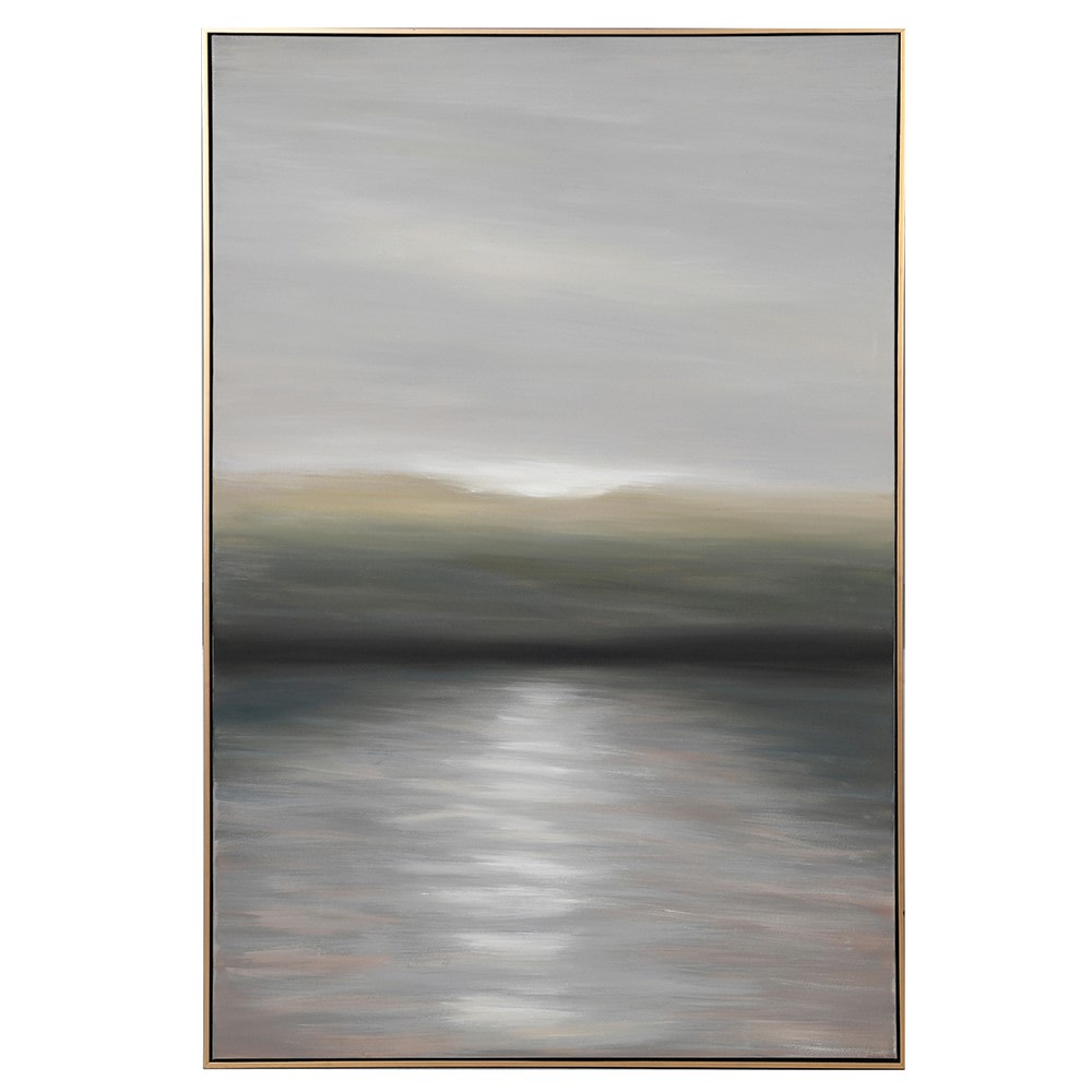 Distort Abstract Framed Canvas