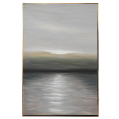 Distort Abstract Framed Canvas