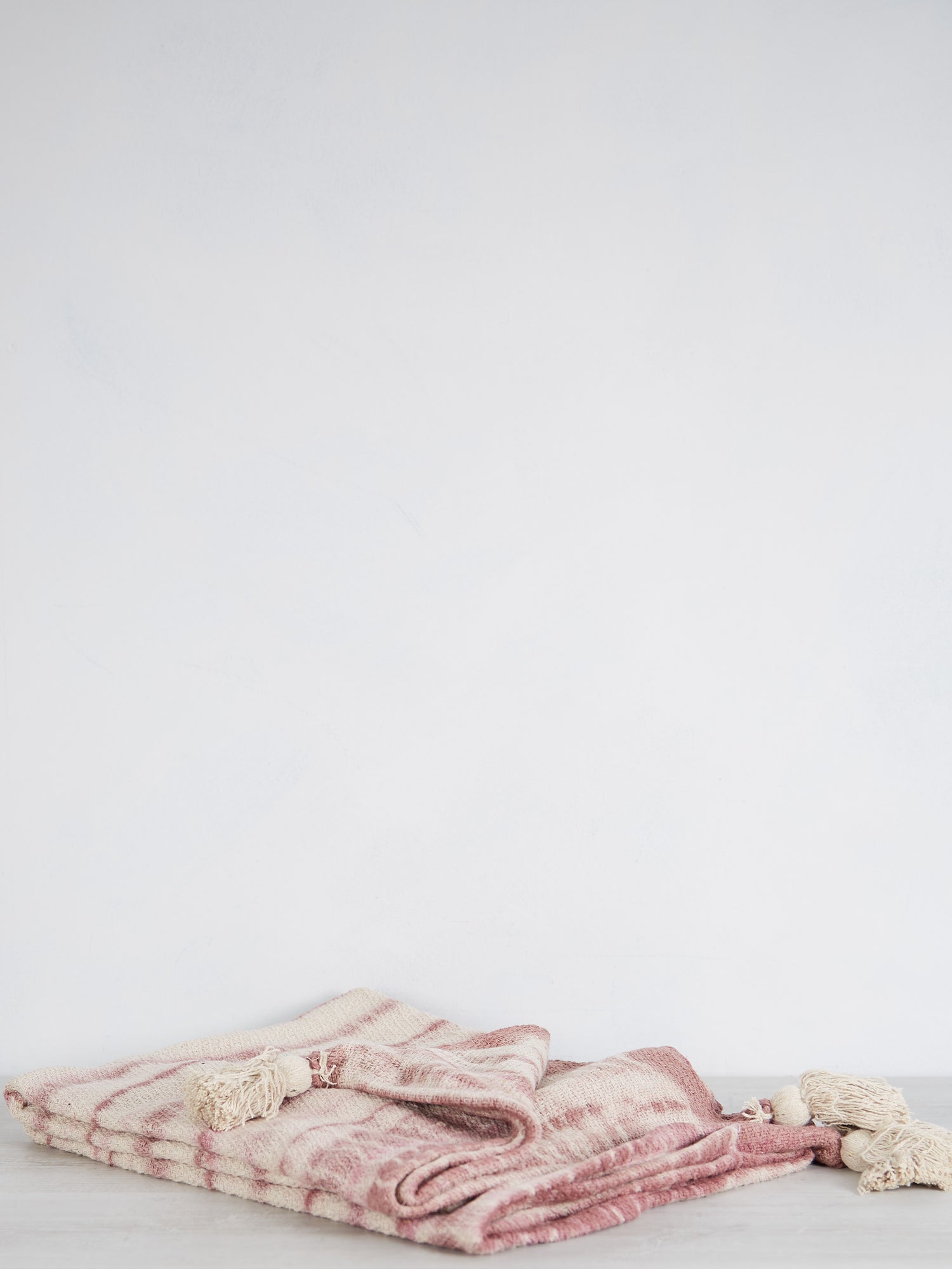 Recycled Cotton Throw in Rose