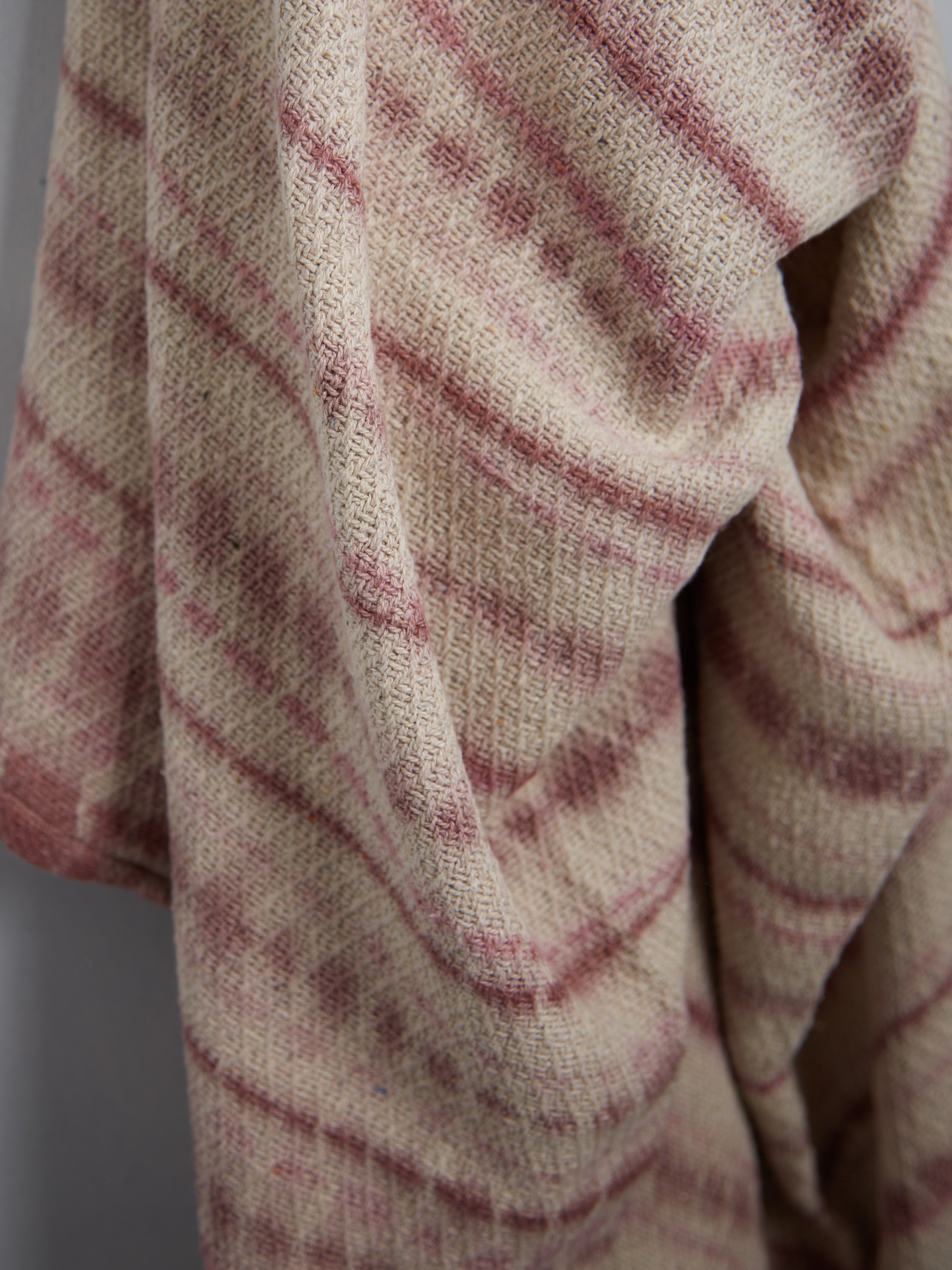 Recycled Cotton Throw in Rose