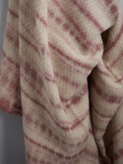 Recycled Cotton Throw in Rose