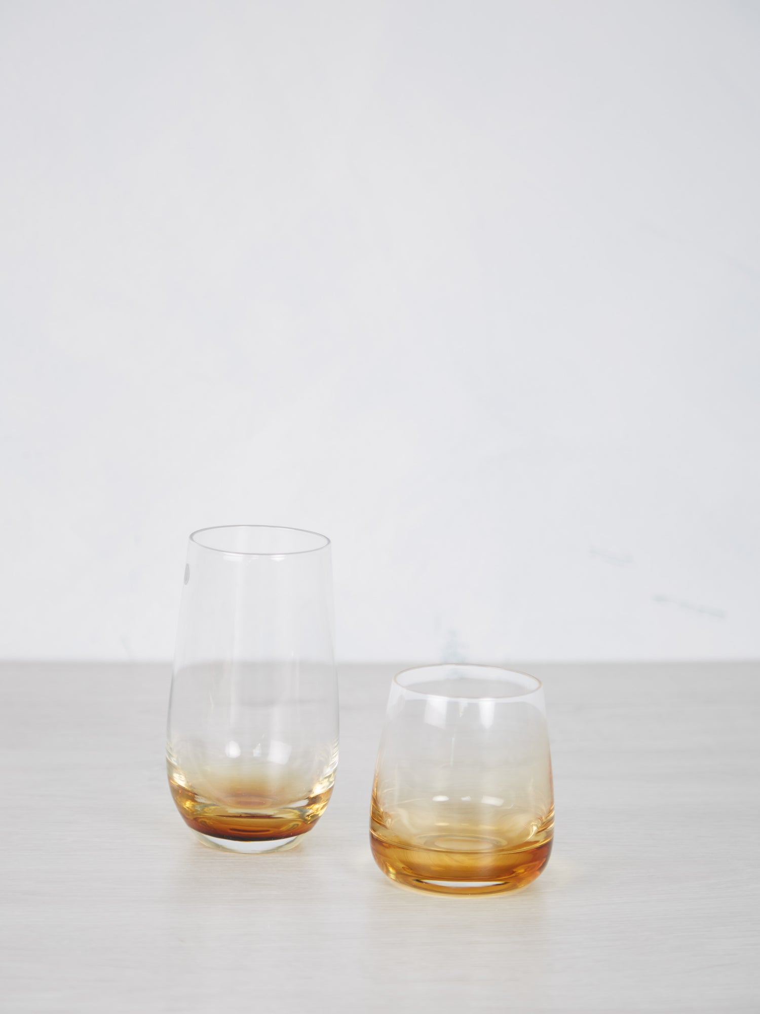 Large  Amber Mouthblown Tumbler