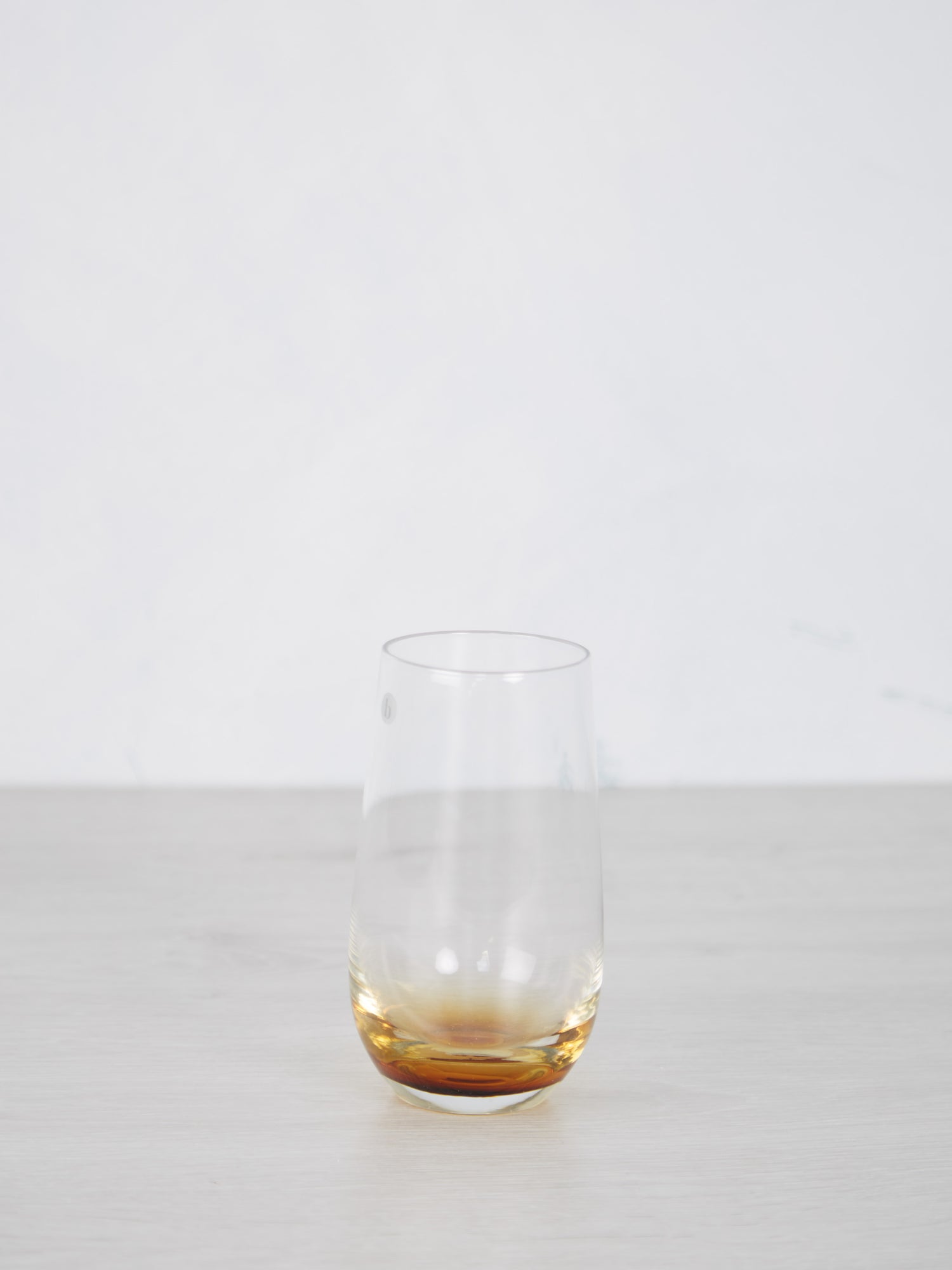 Large  Amber Mouthblown Tumbler