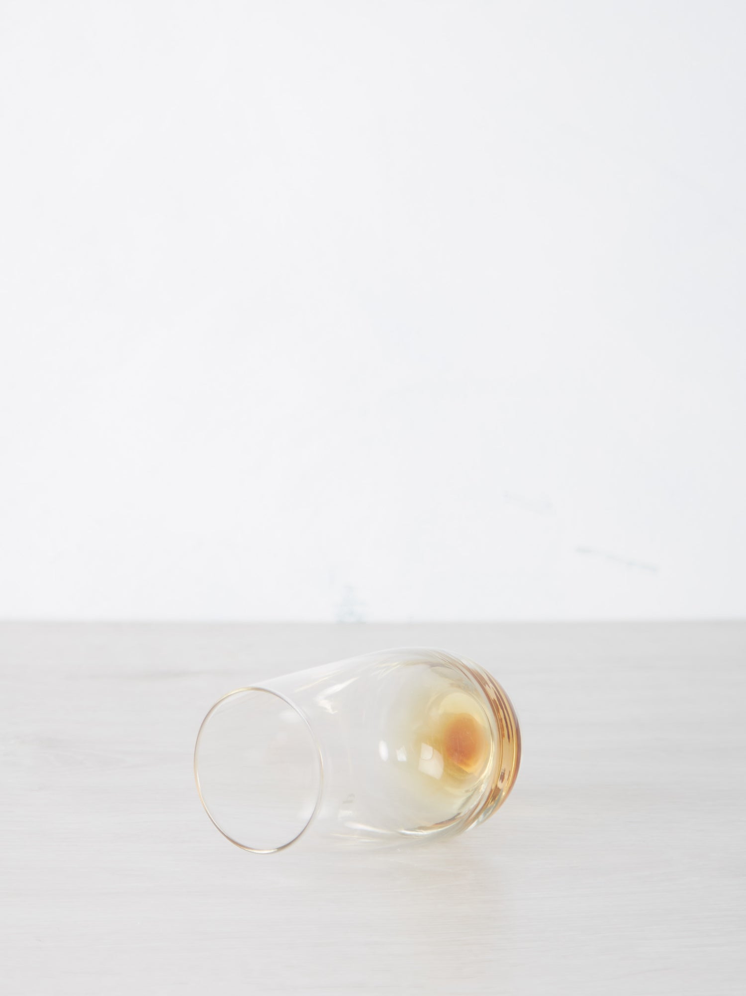 Large  Amber Mouthblown Tumbler