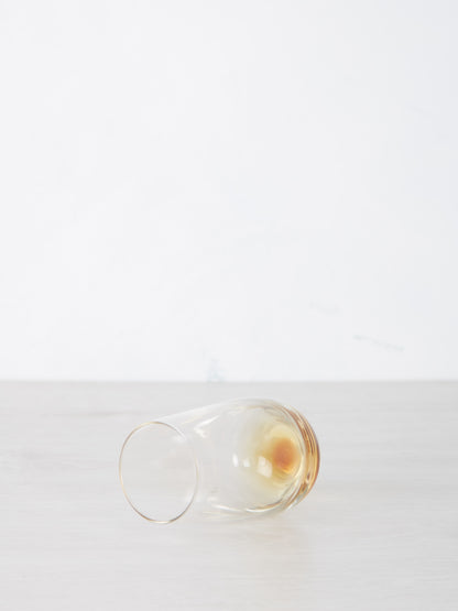 Large  Amber Mouthblown Tumbler