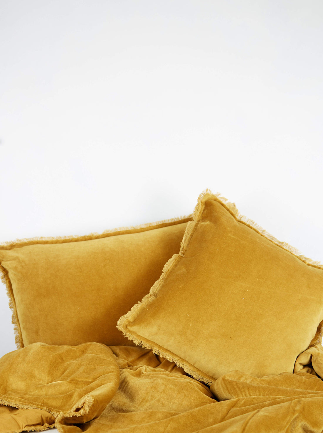 Fara Velvet Fringed Throw in Bronze