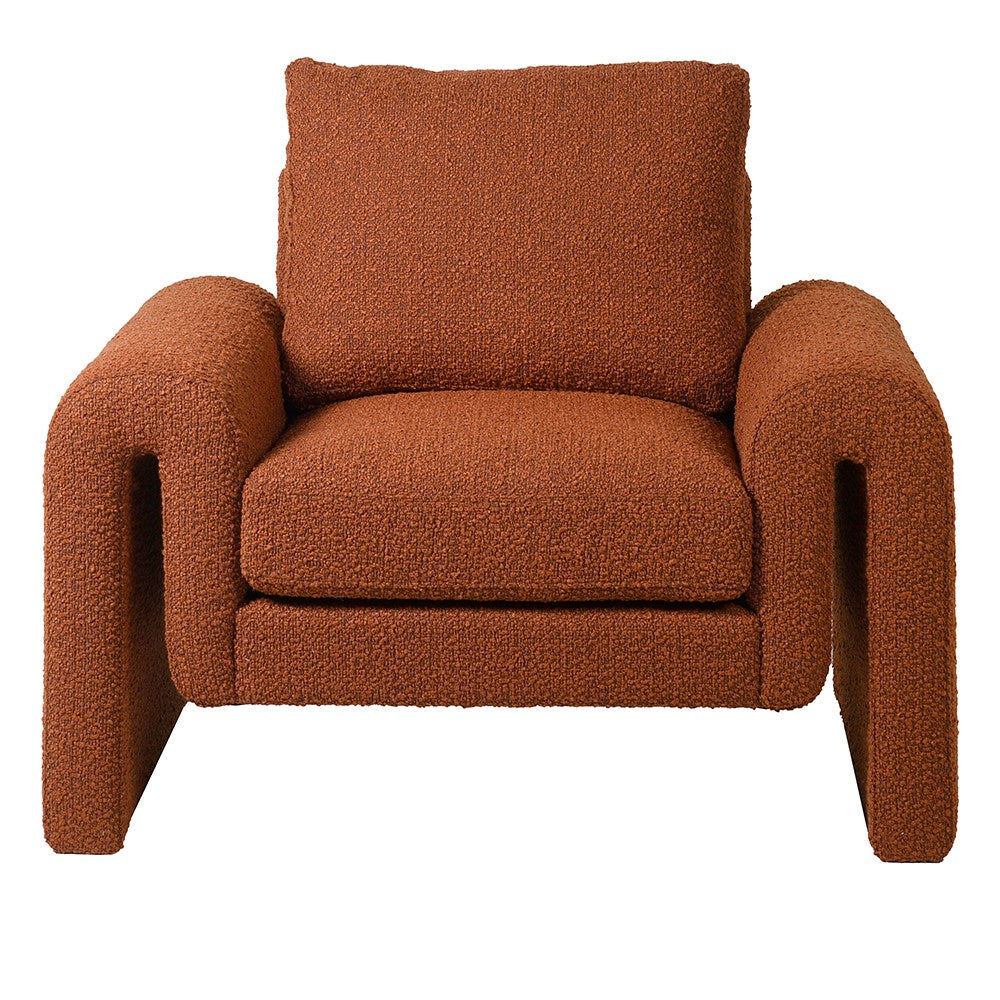 Lita Rust Boucle Arm Chair – Lillian Daph