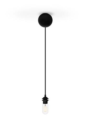 Single Black Cannonball Light Fitting