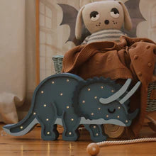 Little Lights Triceratops Lamp - Jurassic Blue