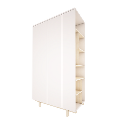 Handmade Classic Scandi Wardrobe - White